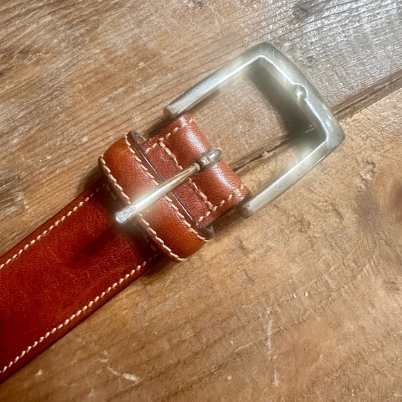 Men’s Brooks Brothers brown belt size 34 - Picture 1 of 4